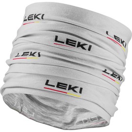 LEKI Logo Tube Scarf, Light Grey/Black, One Size