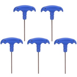 TA-VIGOR 5 x H2,5 T-Griff Sechskantschlüssel, 2,5 mm S2-Stahl T-Schlüssel Inbusschlüssel Werkzeug für Fahrräder, Möbel und mechanische Reparatur