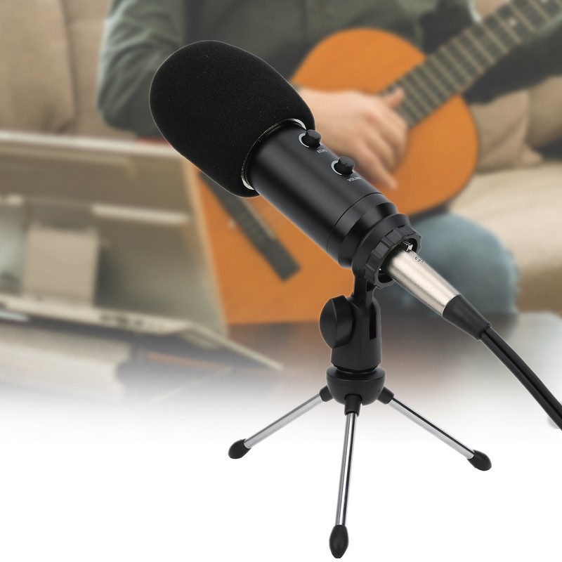 K8 Microphone 3‑Pin Interface Condenser with ECHOVOL Control USB 3.5mm