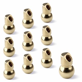 SWMIRCANT 10 PCS 12MM M6 Brass Ball Cnc Nozzle, Slanted Hole Coolant Nozzle for Jewelry Lathes Screw Lock, High-Pressure Cutting Oil Cooling Nozzle for Jewelry Carving Milling Machines Machine Tools