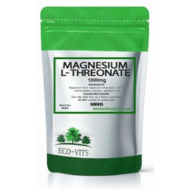Magnesium L-Threonate 1000mg 60 Tablets, Supports Cognitive Function, Brain Health & Calm Mind, High Absorption
