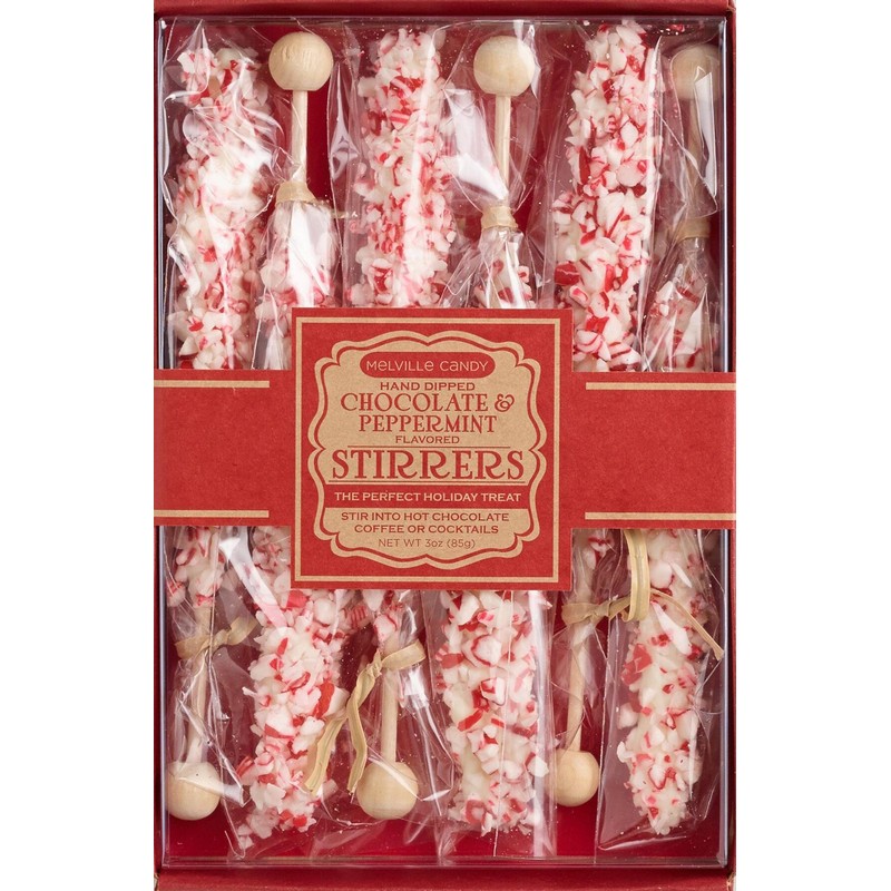 Melville Candy Mini Marshmallow Chocolate Spoons & Peppermint Stirrers Gift