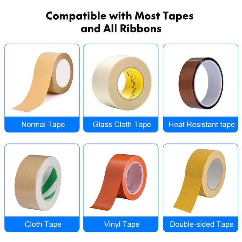 Ribbon Cutting Machine, Semi-Automatic Tape Dispenser, 6-60mm Width, 5-999mm Length,