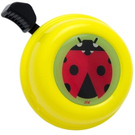 Liix Bicycle Collector Bell 6 cm Design Bike Weatherproof Varnished with LiixBell Design Ladybird Yellow