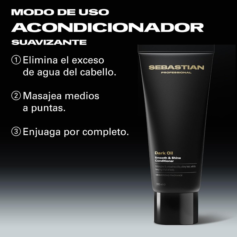 Sebastian Professional Dark Oil Acondicionador Ligero Suavizante 200 ml