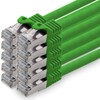 1,0m - grün - 10 Stück CAT.7 Netzwerkkabel Patchkabel SFTP