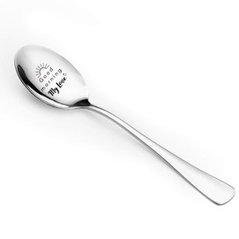 Best for Wife Husband Girlfriend Boyfriend, Good Morning My Love Spoon, Funny Spoon Engraved Stainless Steel, Tea Coffee Spoon, Perfect for Birthday/Valentine/Anniversary/Christmas