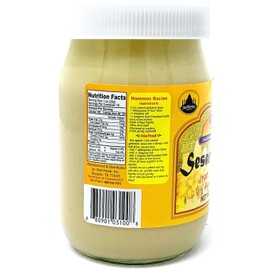 Rani Sesame Tahini (Sesame Butter) 16oz (1lb) 454g, Pack of 2, Glass Jar, Vegan, No added sugar, No Sodium ~ Gluten Free | NON-GMO | No Colors | USA Made