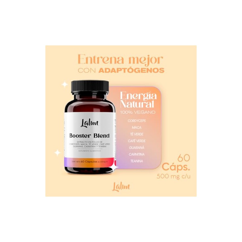 Booster Blend Orgánico | Cordyceps + Maca + Guaraná +
