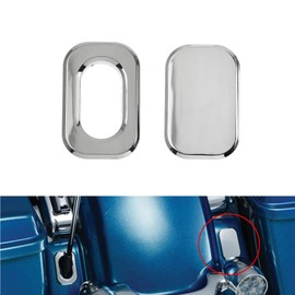 HCmotorku Motorcycle Filler Antenna Hole Cover Suitable for Harley Touring Street Glide 2006-2022 Road King Special 2017-2022 Road Glide 2010-2022 Chrome