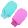 Minkissy Exfoliating Mitts for Bath 2-piece Body Exfoliator Gloves Shower