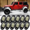 MICTUNING 2025 Upgraded White Rock Lights Super Bright Underglow Lighting
