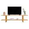 Tiita Bamboo TV Stand for 55 Inch TV, Entertainment Center