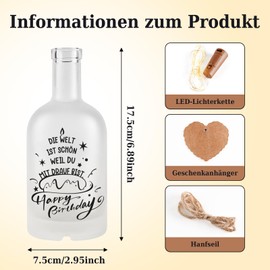 Vetbuosa Birthday Gift for Women, LED Bottle Light, Birthday, Gift, Night Light Gifts, Decoration, Birthday Gift for Wife, Best Friend, Mum, Sister, Daughter, Girls