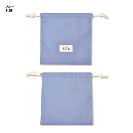 Aventura avventura0044 Drawstring Pouch, Small Size, Lightweight, Storage Pouch, Small Items, Cosmetic Pouch, G-In Pouch, Women's, Men's, Work, School, Travel, Adults, Students, Children, Cute,, blue