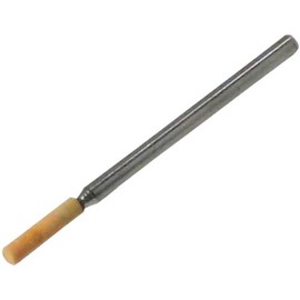 Yanase WA03C Whetstone with Shaft WA (Red) Cylindrical [0.1 inch (3 mm) Shaft] φ0.1 x 0.5 x 0.1 inch (3 x 13 x 3 mm) #80