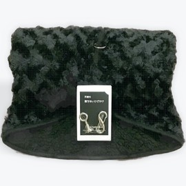 hanacollection Gentleman's Throw That Won't Fall Off, 31.5 inches (80 cm), Magnet & Hook, Triple Thermal Construction, 100% Polyester, Black, Inconspicuous, Functional, Compact, No Need to Place