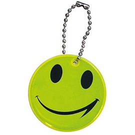 Smiley Smiley Sicherheitsanh?nger SMILE f1r Schulranzen ,Taschen , Koffer reflektierend, signalgelb , 5cm