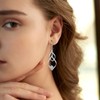 Shuxin Sterling Silver Drop Earrings for Women, Hypoallergenic Dangly Earrings
