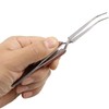 Tweezers Soldering Self Closing Fiber Grip Cross Locking 6-1/2" Bent