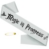 TxscOxwP1 Magic in Progress Sash- Magic Themed Baby Shower Sash,