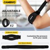 CAMBIVO 2 Pack Tennis Elbow Brace for Men & Women,
