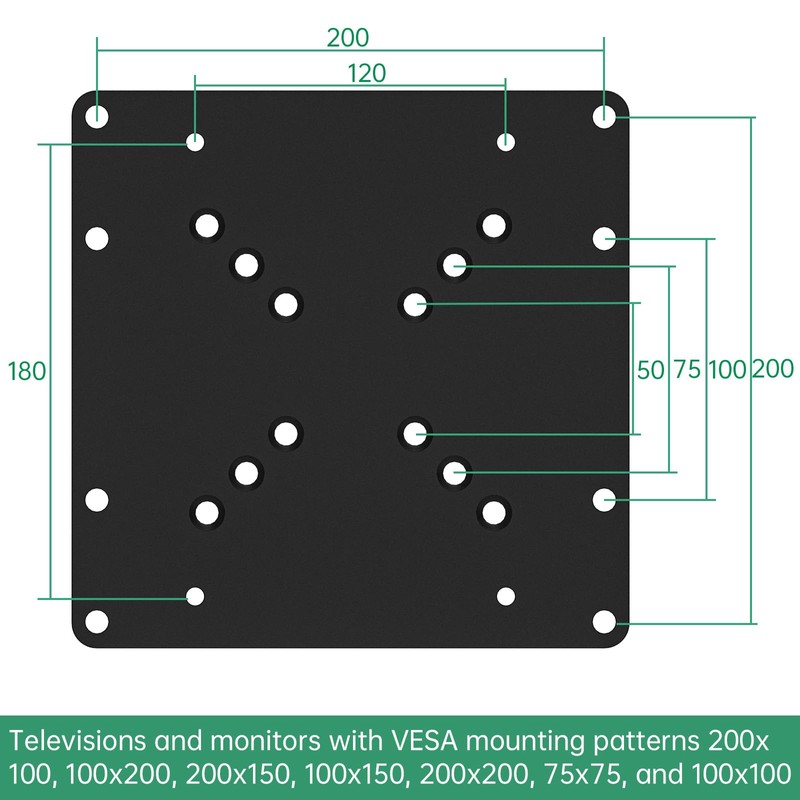 Universal VESA TV and Monitor Mount Adapter Plate Bracket,Adapter for