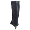 Shires Moretta Suede Half Chaps - Childs (Black, X-Large)