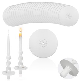 Candles Drip Protectors Candle Holder - Gedengni 20pcs Paper Guards for Clean & Safe Taper Candle Burning Versatile Holders for Surface Protection, Wax Containment, Ideal for Home Décor & Events