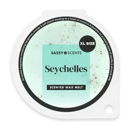 Sassy Shop Wax - Scented Wax Melt, Seychelles - Organic Soy Blend Wax Melts - Luxurious, Long-Lasting Fragrances for Any Living Space - Vegan Friendly, XL Size 70g