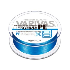 VARIVAS PE Line, High Grade PE X8, 150 m, No. 1, 20lb, Ocean Blue