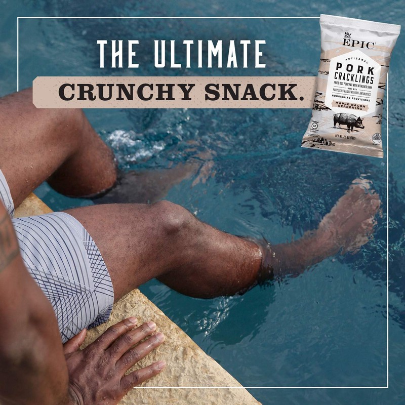 Epic Maple Bacon Pork Cracklings, Keto Friendly, Paleo Friendly, 2.5oz