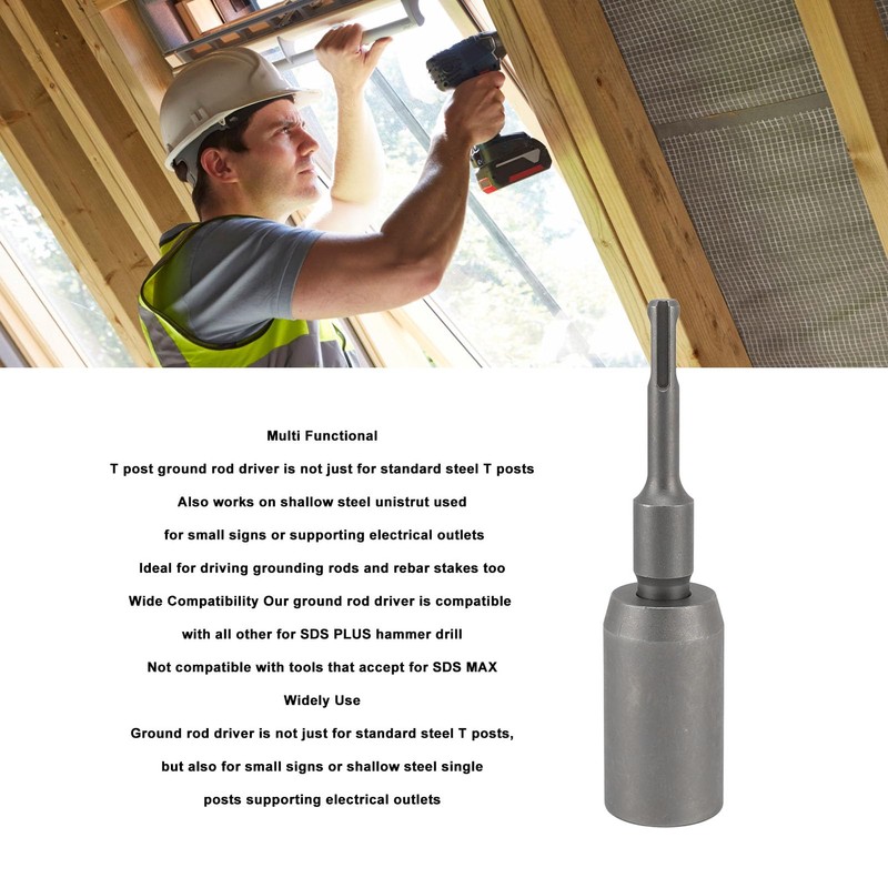 SDS Plus Earth Drill, Forged Steel Drill, Robust T-Rod Post