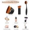 Set 4 Aplicadores Maquillaje Brochas Esponja Belleza Polvo Base Corrector