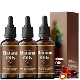 Vrpshe Batana Oil with Rosemary for Hair Growth - Reduce Hair Loss & Detox Your Scalp (30 mL) for All Hair Types (3 Pack)