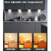 JOFLVA Cabinet Lighting 4 Pieces, Under-Unit Light Kitchen LED, 3