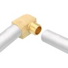 uxcell Brass Pipe Fitting 90 Degree Barstock Street Elbow 1/2"