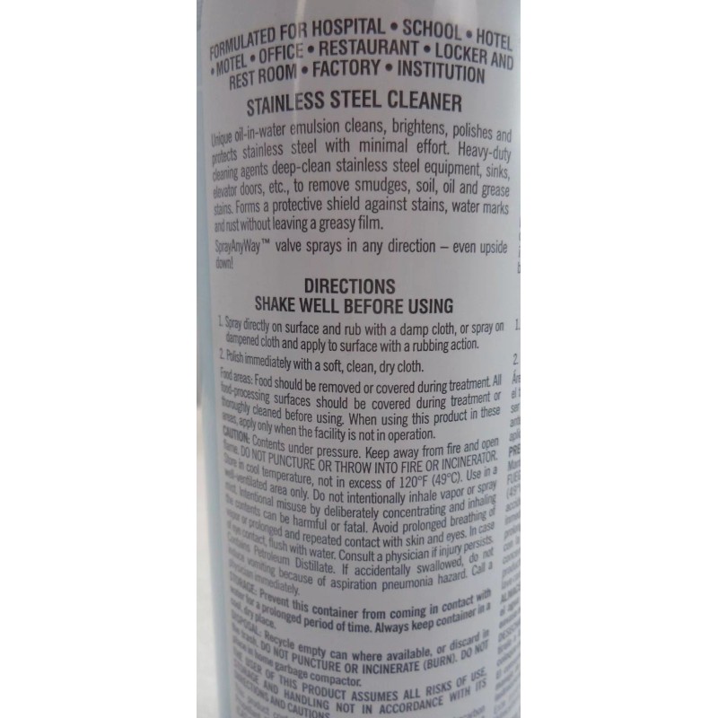 SprayPAK® 18 oz. SprayPAK Stainless Steel Cleaner, pn 4334111
