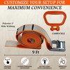 MULTUS Orange Reflective Cambuckle + Handle Moving Cargo Car Truck