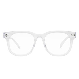 LJCZKA Blue Light Blocking Glasses for Women Men Retro Square Frame Computer Gaming Glasses Anti Eyestrain Eyeglasses (BrightClear)