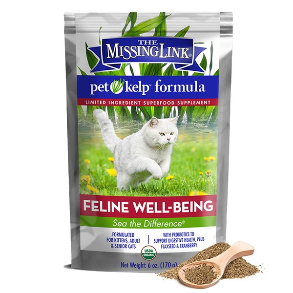 The Missing Link Pet Kelp Feline Well-Being 6oz Superfood Powdered