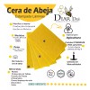 Diardee Cera Abeja Estampada Láminas Cera Abeja Pura 1 Pza./diar