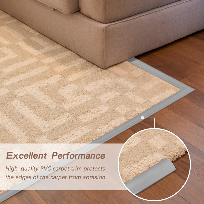 10Ft Floor Transition Strip, Self Adhesive Carpet Edging Trim Strip,