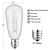 CXLHO 25Pack E17 Bulbs ST40 Replacement Incandescent Light Bulbs, 7