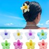 8Pcs Flower Hair Claw Clips, Hawaiian Summer Beach Claw Accessories