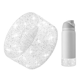 BKBY Protective Glitter Silicone Boot Compatible with Owala 24oz 32oz 40oz, Bling Cup Sleeve Bottom Bumper Cover Compatible with Owala FreeSip, Twist, or Flip Stainless Steel Water Bottles