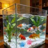 3 Pcs Aquarium Coral Reef Decor, Blue, White, Pink