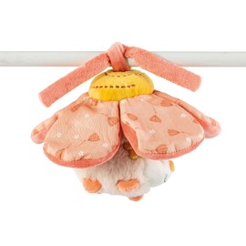 Nattou Peluche da Appendere, Poliestere, Con Attività e Vibrazione, Riccio Zoe, Collezione Mila, Zoe e Lana, Multicolore