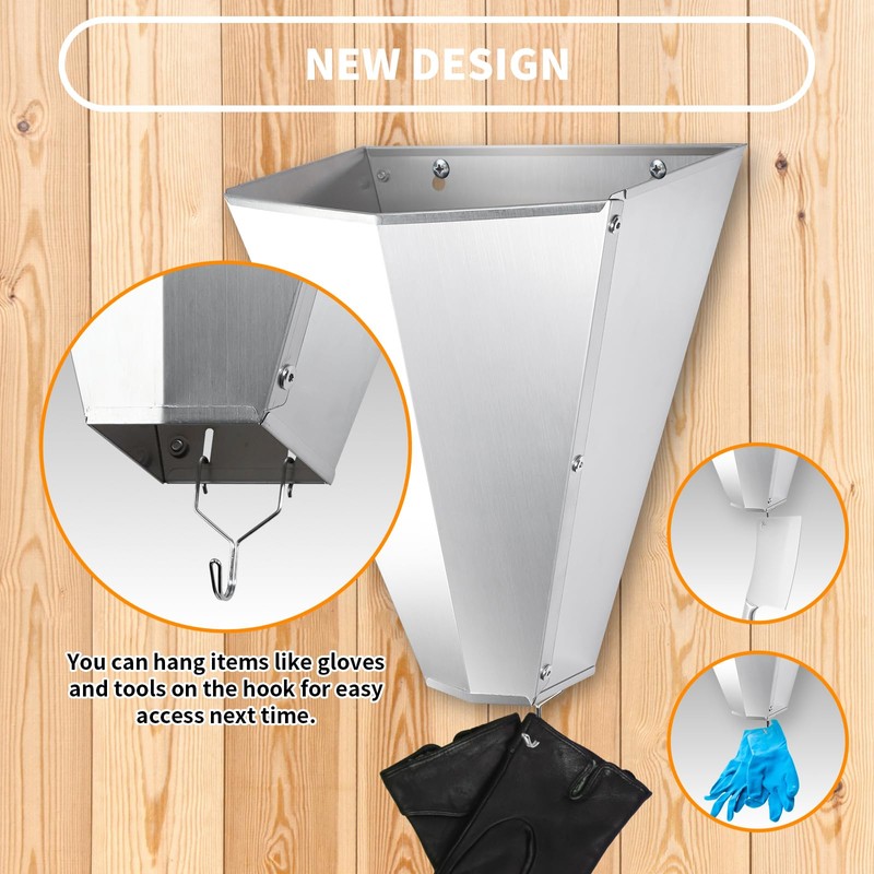 COZOFU Stainless Steel Poultry Processing Cone - Medium Chicken Holder