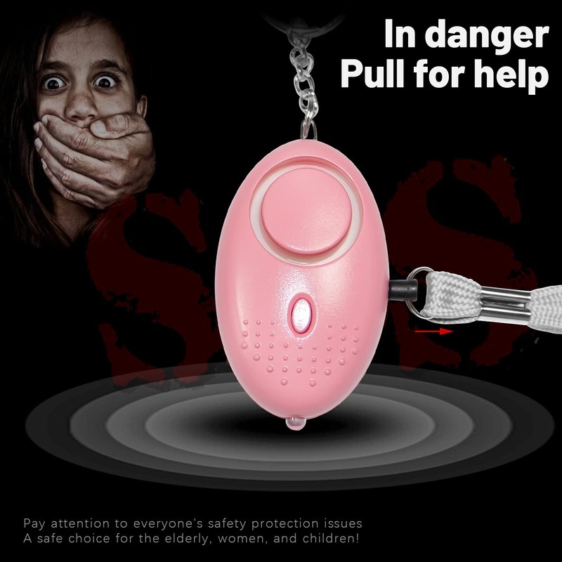 Emergency Personal Alarm - 3 Pack 140DB Siren with LED